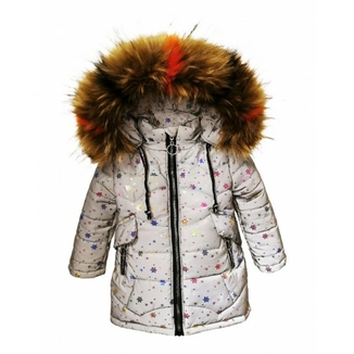 Зимове пальто з світловідбиваючої рефлективної тканини Bebi snizhynka 80 зріст 1044a80, фото №2