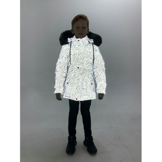 Зимова куртка Stars з світловідбиваючої рефлективної тканини 104 зріст 1060104, numer zdjęcia 10