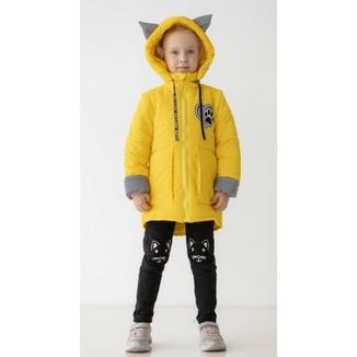 Дитяча куртка жилетка з світловідбиваючими елементами Nyusya жовта 104 ріст 1061b104, numer zdjęcia 5