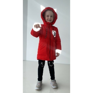 Дитяча куртка жилетка з світловідбиваючими елементами Nyusya червона 104 ріст 1061a104, numer zdjęcia 9