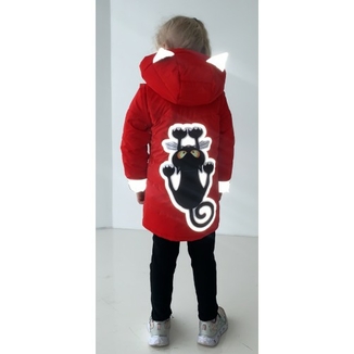 Дитяча куртка жилетка з світловідбиваючими елементами Nyusya червона 104 ріст 1061a104, фото №10