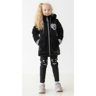 Дитяча куртка жилетка з світловідбиваючими елементами Nyusya чорна 110 ріст 1061c110, фото №4