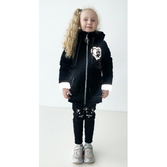 Дитяча куртка жилетка з світловідбиваючими елементами Nyusya чорна 110 ріст 1061c110, photo number 9