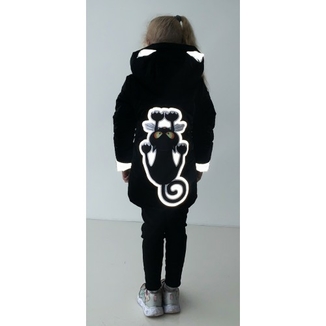Дитяча куртка жилетка з світловідбиваючими елементами Nyusya чорна 110 ріст 1061c110, фото №10
