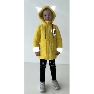 Дитяча куртка жилетка з світловідбиваючими елементами Nyusya жовта 110 ріст 1061b110, numer zdjęcia 10