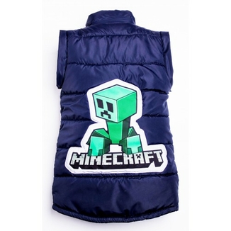 Дитяча куртка жилетка з світловідбиваючими елементами MineCraft синя 128 ріст 1062a128, numer zdjęcia 5