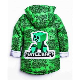 Дитяча куртка жилетка з світловідбиваючими елементами MineCraft зелена 122 ріст 1062b122, numer zdjęcia 3