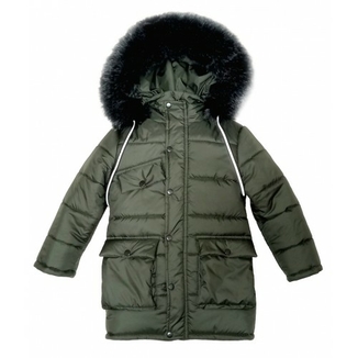 Куртка зимова дитяча Best Boss хакі ріст 116 см 1073a116, фото №2