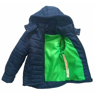 Дитяча куртка жилетка Teddy Jacket синя 140 ріст 1075a140, фото №3