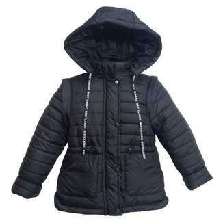 Дитяча куртка жилетка Naomi чорна 128 ріст 1002f128, фото №2