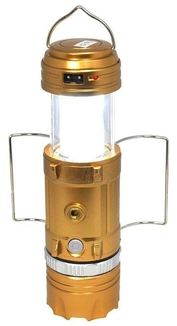 Кемпинговый фонарь Sb-9699 gold (солнечная панель, power bank), фото №3