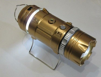 Кемпинговый фонарь Sb-9699 gold (солнечная панель, power bank), фото №5