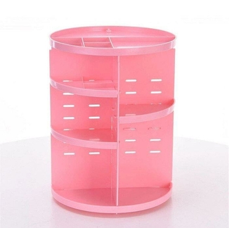 Вращающийся органайзер для косметики Rotation Cosmetic Organizer, pink, фото №6