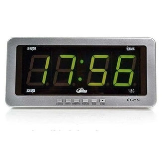 Электронные часы Caixing cx-2158, green подсветка, фото №3