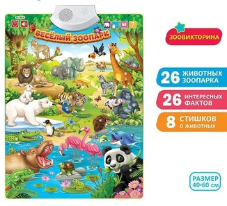 Плакат Весёлый зоопарк, фото №3