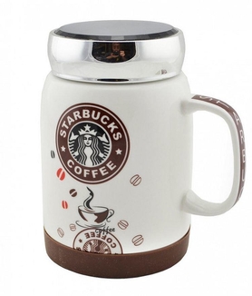 Керамическая чашка кружка Starbucks coffee brown, 500 мл, фото №2