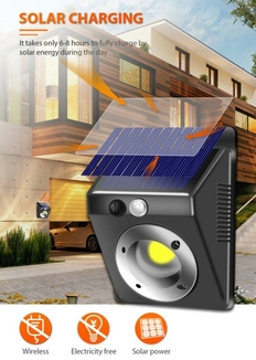 Уличный фонарь с датчиком движения на солнечной батарее Lf-1628, фото №5