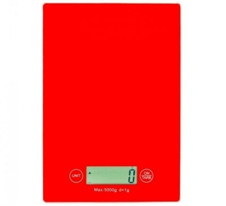 Электронные кухонные сенсорные весы, red, фото №3