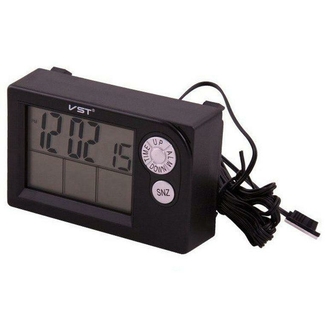 Автомобильные часы, термометр, вольтметр Vst-7048v, фото №3