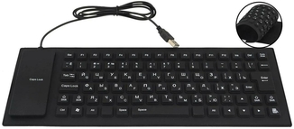 Гибкая силиконовая клавиатура Ukc Flexible Keyboard, фото №2
