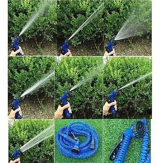 Садовый шланг для полива Xhose 30 м с распылителем blue, фото №8