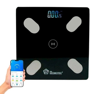 Напольные смарт весы Domotec Ms-2017a до 180 кг с приложением на телефон, black, фото №3