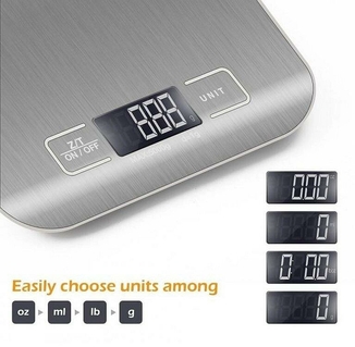 Кухонные электронные весы А-Плюс 1680 до 5 кг с подсветкой, фото №3