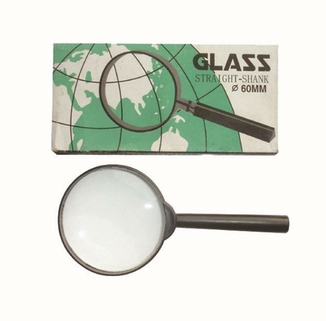 Лупа ручная Glass Straight Shank 60 мм, фото №4