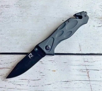 Складной полуавтоматический нож Ak-187 (стропорез, стеклобой), фото №2