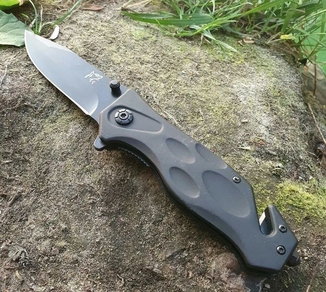 Складной полуавтоматический нож Ak-187 (стропорез, стеклобой), фото №7