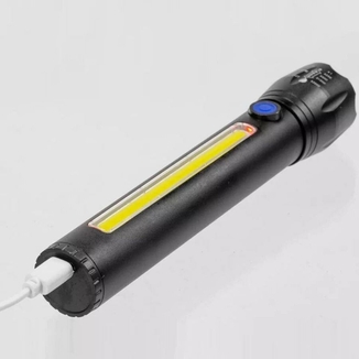 Ручной аккумуляторный фонарь Flashlight C62, cob+led, фото №6