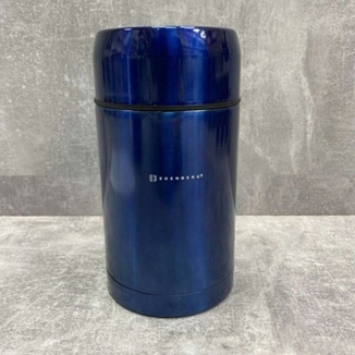 Термос пищевой металлический Edenberg Eb-3509 dark blue, 0,8 л, фото №2