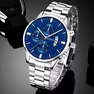 Мужские наручные часы Geneva, gray blue, фото №2