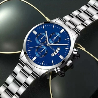Мужские наручные часы Geneva, gray blue, фото №6