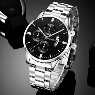 Мужские наручные часы Geneva, gray black, фото №6
