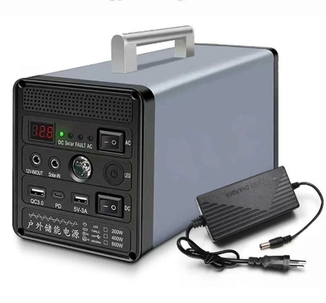 Портативная зарядная станция 400w, повербанк 96000 Mah с розеткой 220В, инвертор аккумуляторный, numer zdjęcia 5