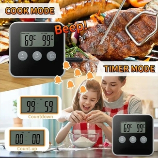 Цифровой термометр с выносным датчиком до 300 градусов Digital Cooking Thermometer, numer zdjęcia 6
