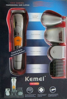 Аккумуляторная машинка для стрижки  Kemei  Km 580-A,  7 в 1, фото №4