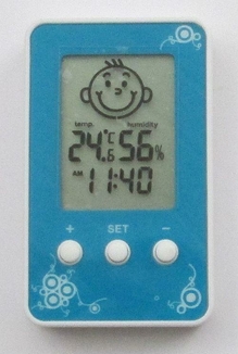 Термометр - гигрометр Dm-3190 с часами, фото №6