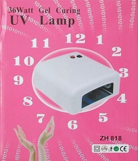 Ультрафиолетовая лампа для наращивания ногтей Zh-818, 36 Вт, photo number 9