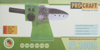 Паяльник для пластиковых труб Pro Сraft Pl1600, фото №2
