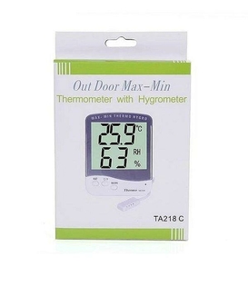 Цифровой термометр гигрометр Ta218c с выносным датчиком, фото №4