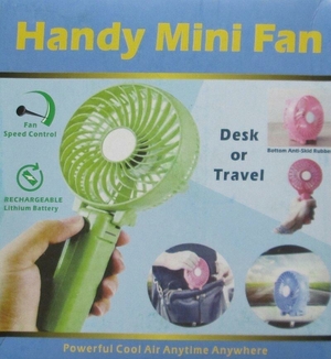 Вентилятор аккумуляторный ручной Handy Mini Fan, фото №4