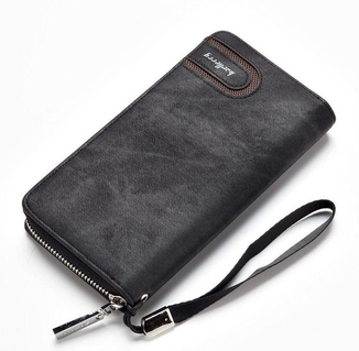 Мужской кошелек клатч портмоне Baellerry s1514, black, фото №2