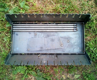 Раскладной мангал чемодан на 12 шампуров 2мм, Сев, фото №4