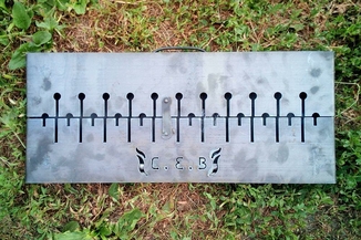 Раскладной мангал чемодан на 12 шампуров 2 мм, Сев, фото №5