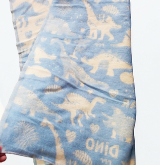 Одеяло детское полушерсть динозавры 100х140 см Ярослав, одеяло байковое, фото №4
