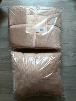 Подарочный набор плед флисовый  и подушка , флисовое покрывло  Ярослав, numer zdjęcia 3
