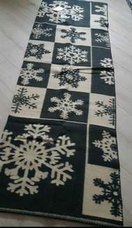 Одеяло из шерсти мериноса 140х205 см Ярослав снежинки, numer zdjęcia 5