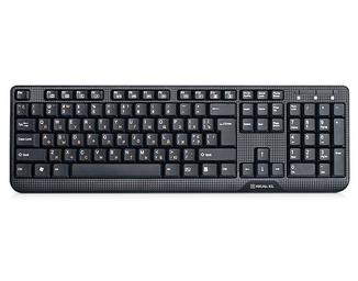 Клавіатура REAL-EL Standard 500 USB чорна, фото №2